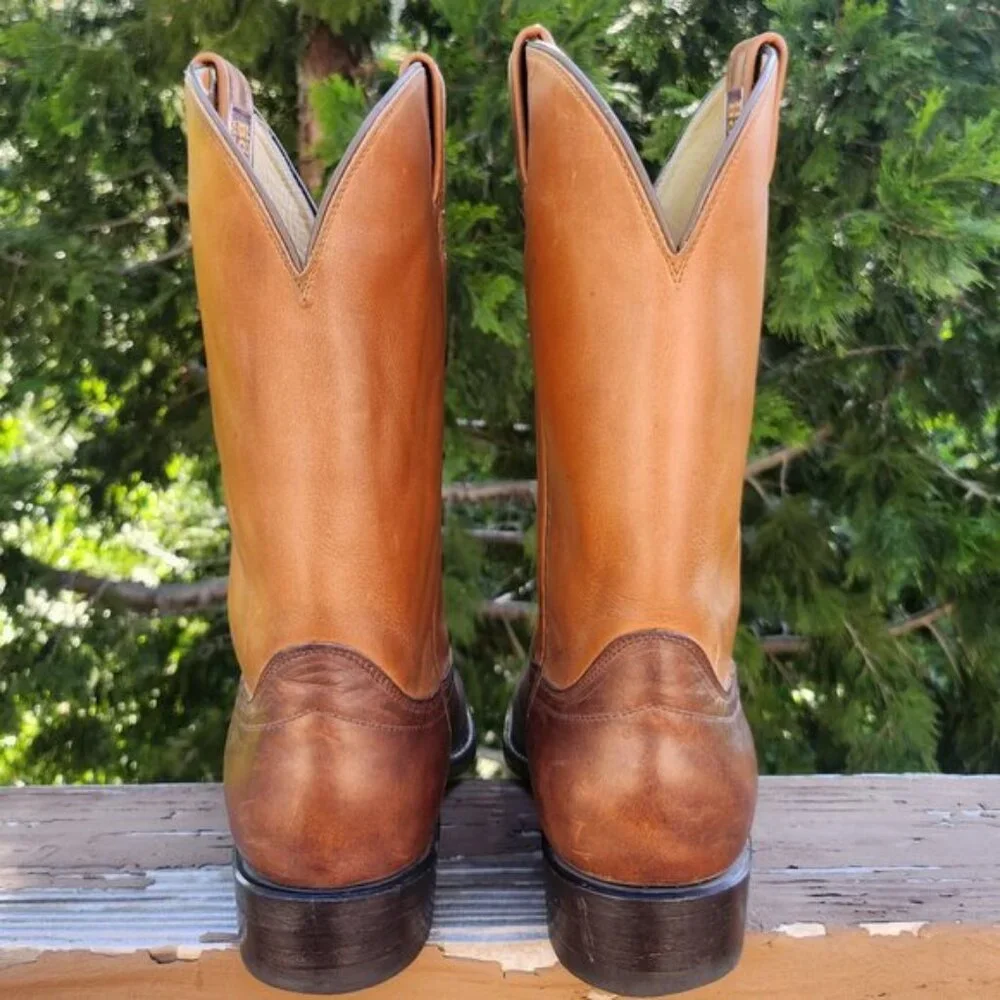 Hondo boots size 9D brown/camel tan leather - Picture 7 of 11